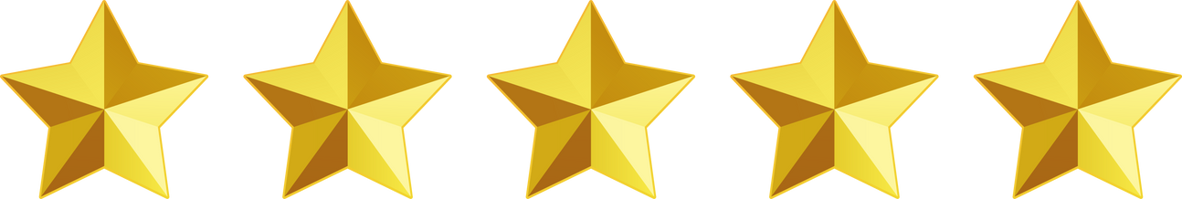 Five stars rating icon